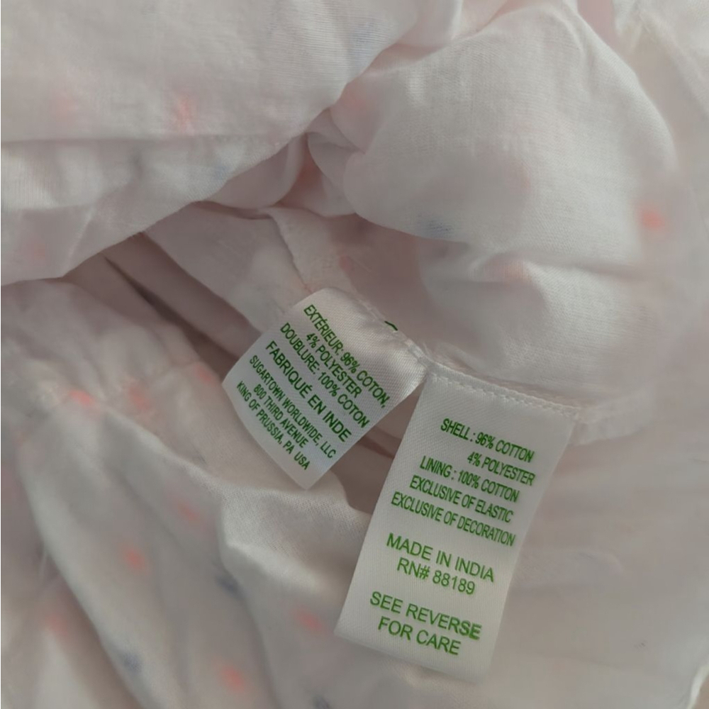Lilly Pulitzer Ethenia White Blue Orange Patterned Mini Skirt - Small - Picture 8 of 9